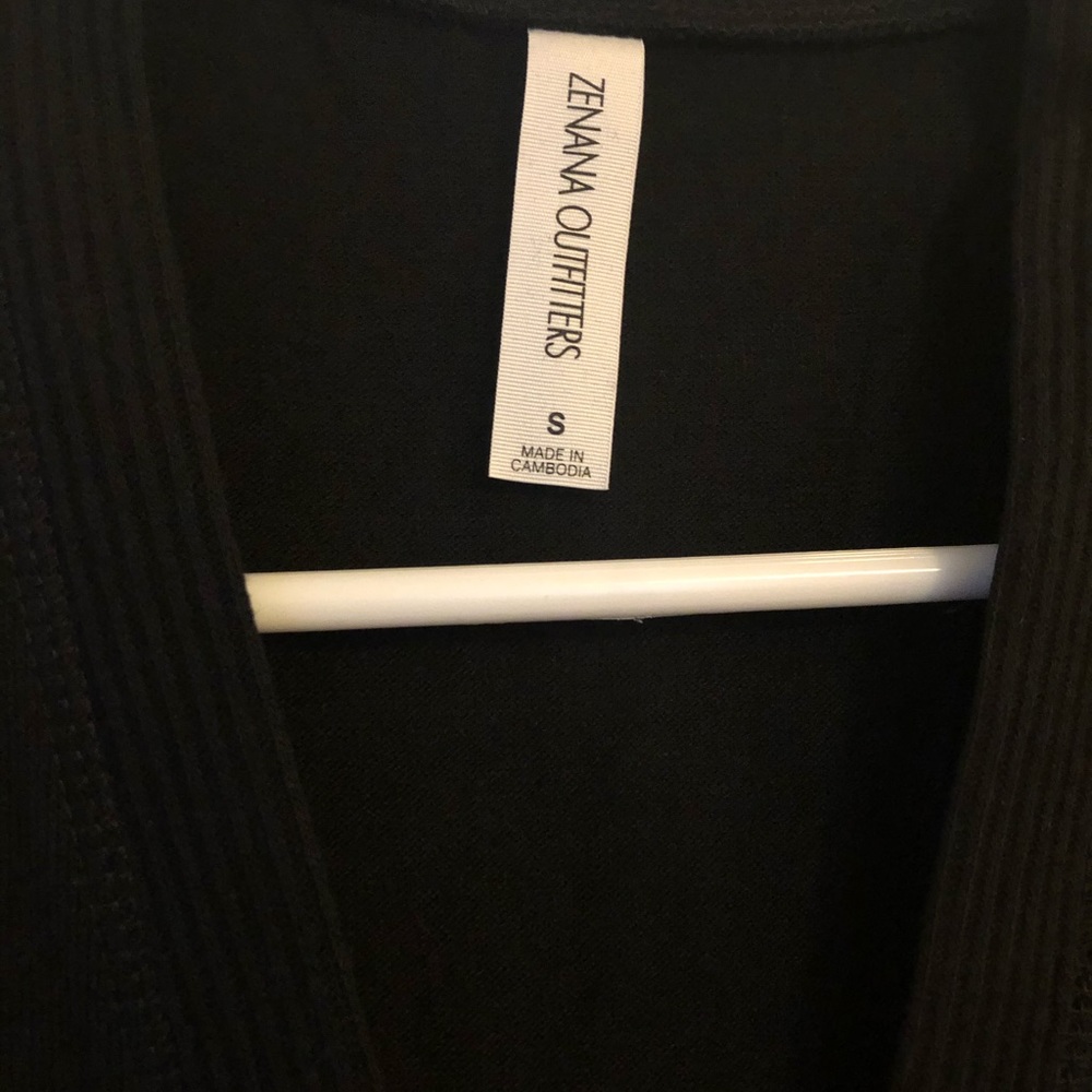 Black Snap Button Down Cardigan Sweater NEW - Picture 5 of 6